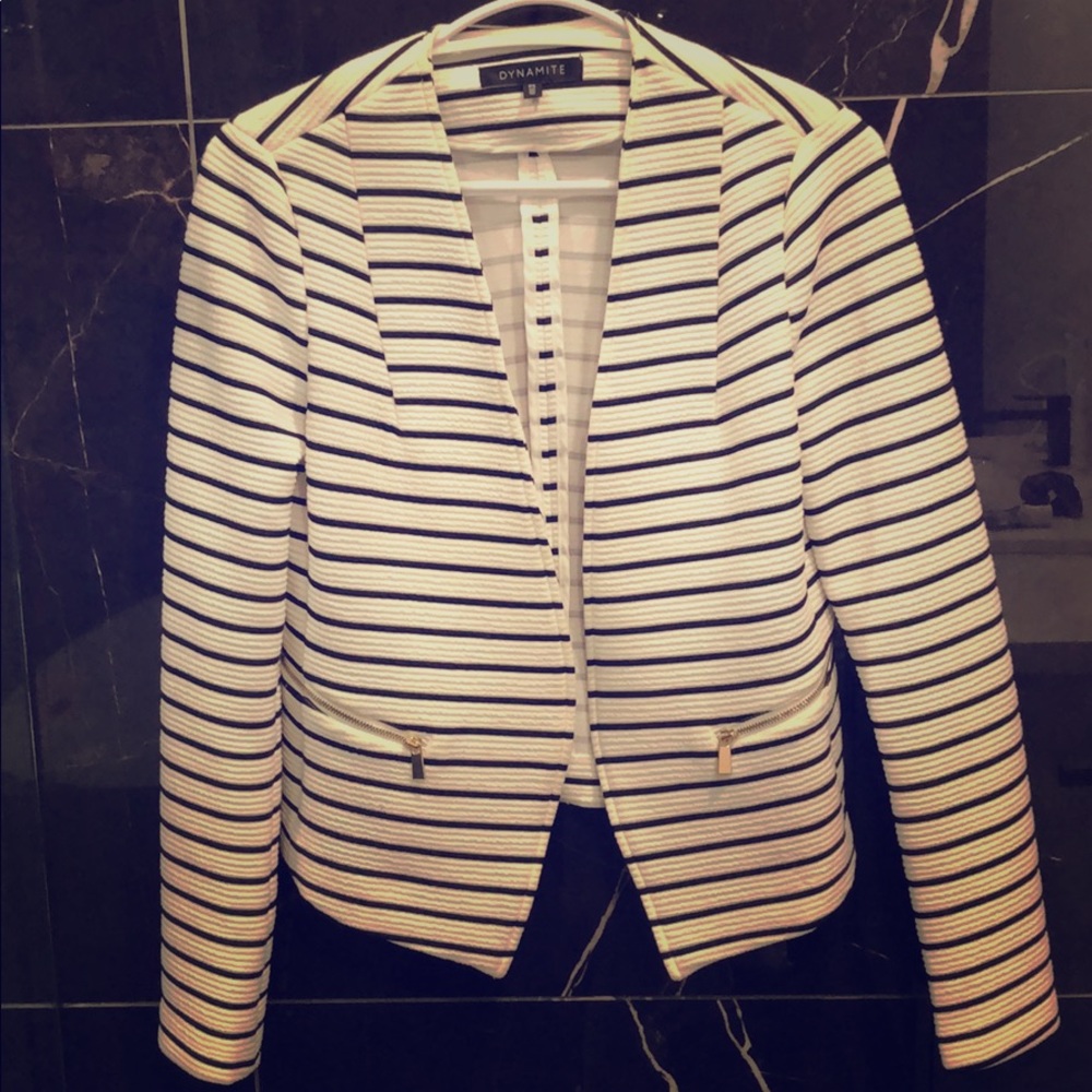 Black striped Blazer